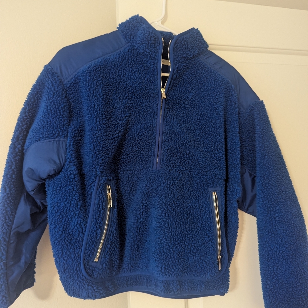Madewell Blue Sherpa Jacket